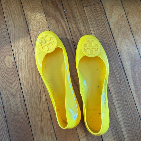 Tory Burch Shoes - Tory Burch Bright Yellow Jelly Reva Ballet Flats